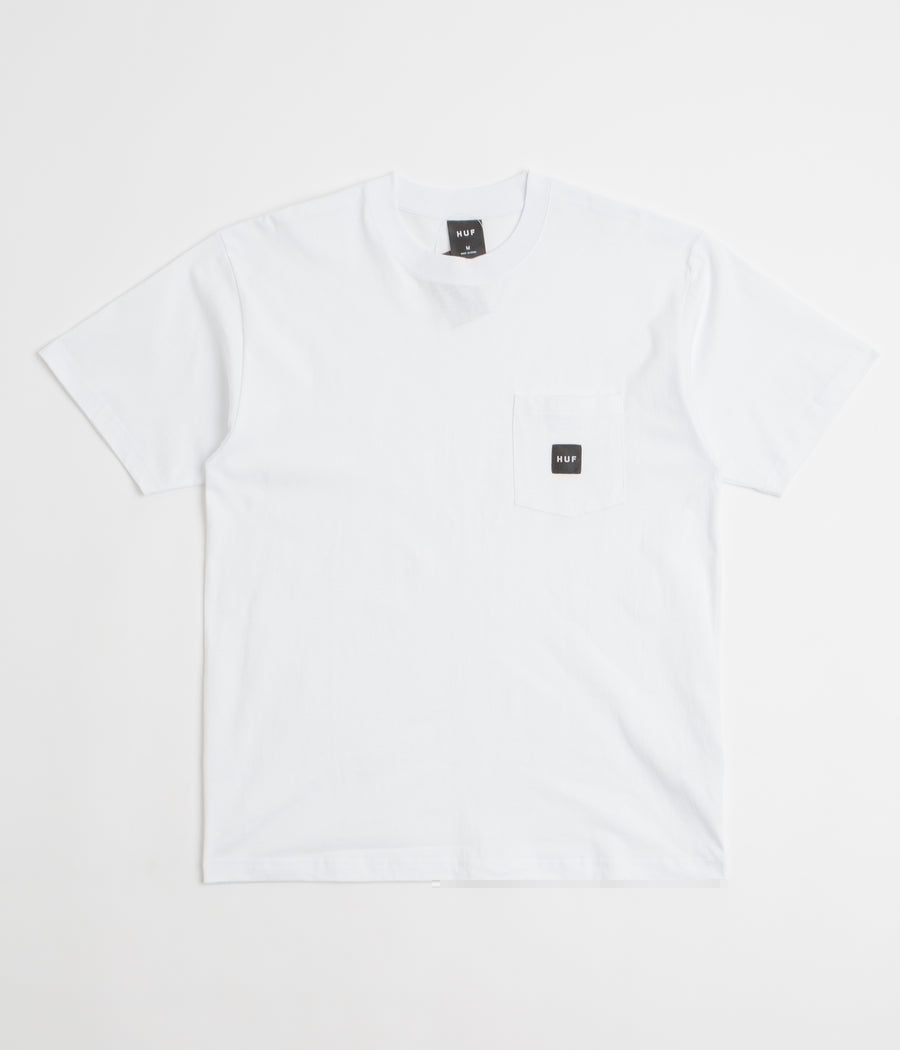 HUF Set Box Logo Pocket T-Shirt in White